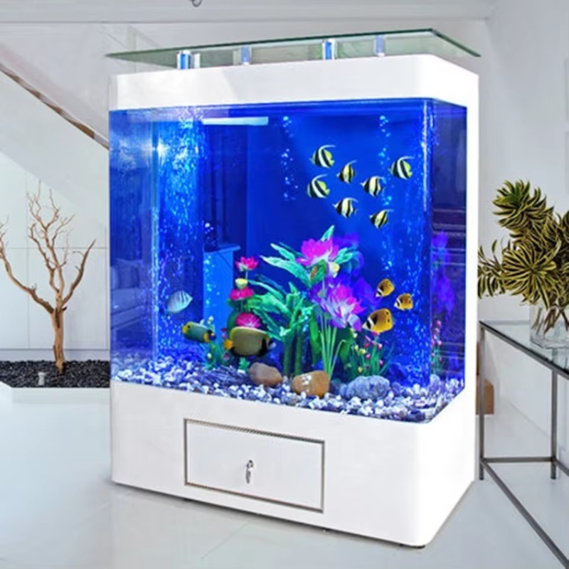 Marine Aquarium Live - マリン200ガロンガラス製水槽 モダンデザイン リビング/ダイニングルーム用 工場直販 室内使用