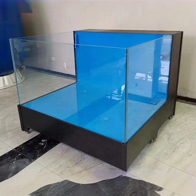 Marine Aquarium All In One - 正方形ガラス製淡水魚水槽 100L-500L 環境に優しい省エネ 超静音 耐久性のある透明な水槽