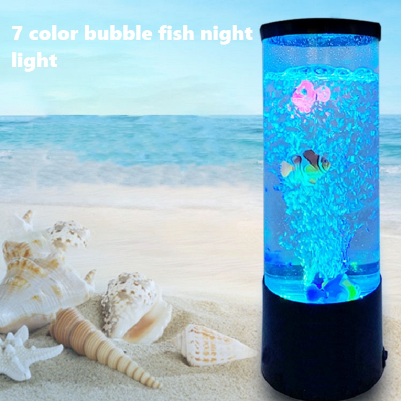 Marine Aquarium Live - LED魚ランプ,常夜灯,周囲光,色の変化,装飾ライト,子供の誕生日プレゼント,USB