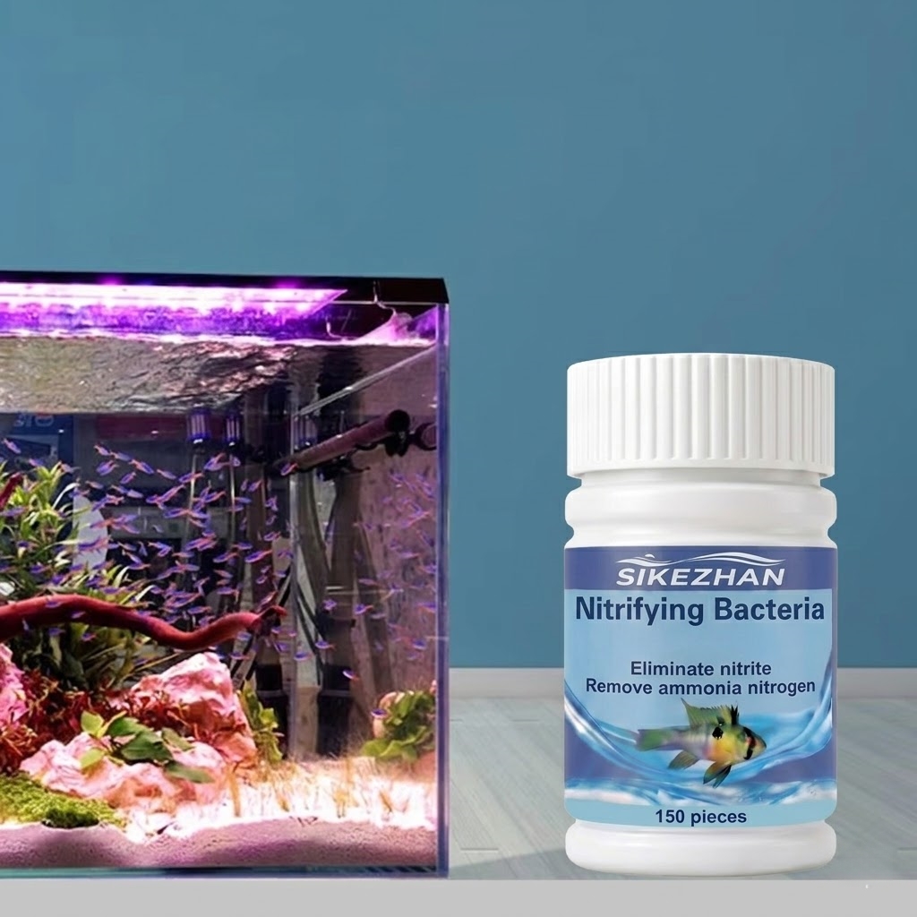Aquarium Marine Filter - SIKEZHAN水槽用バイオフィルター硝化菌150錠、速効性アンモニア＆亜硝酸塩除去剤、水質浄化剤（魚タンク用）