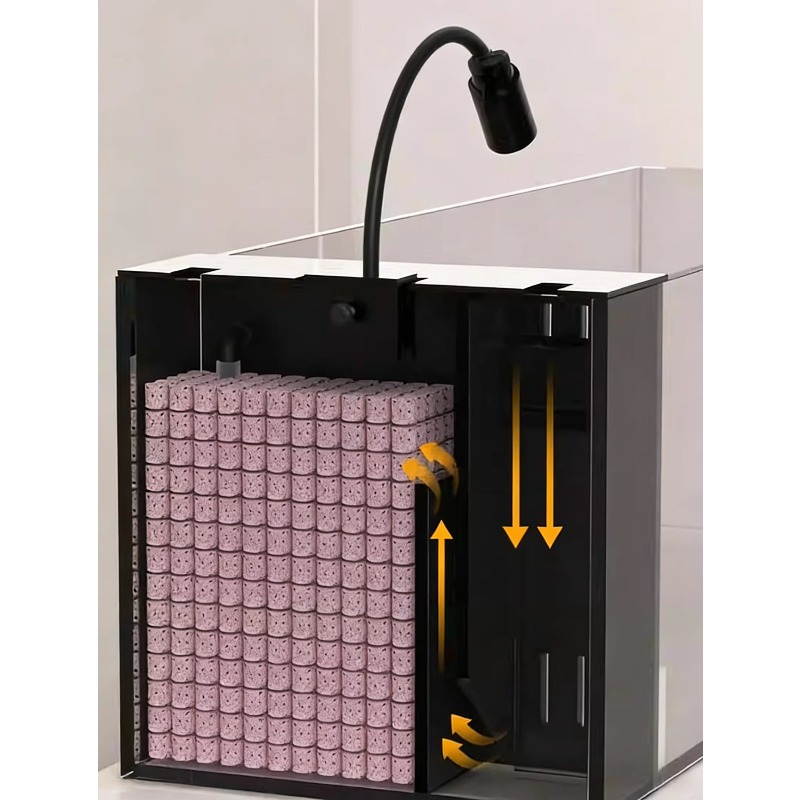 一体型フィルター付き水槽、2025年新型超透明ガラス、リビン - Marine Aquarium All In One のレビューと価格