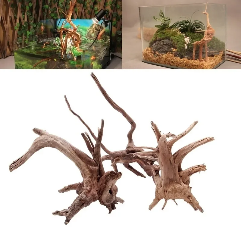 水族館、魚のタンク、爬虫類の根の植物、木の装飾、装飾アクセサ - Marine Aquarium All In One のレビューと価格