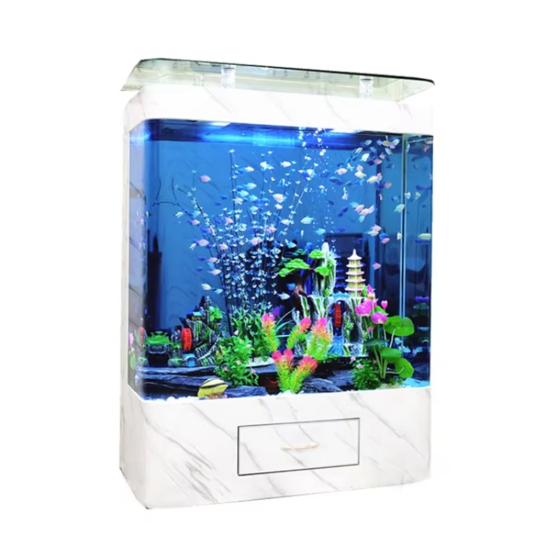 マリン200ガロンガラス製水槽 モダンデザイン リビング/ダ - Marine Aquarium Live のレビューと価格