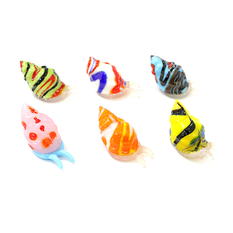 かわいいmuranoガラス海洋動物小像ミニチュア海カタツムリ - Aquarium And Marine のレビューと価格