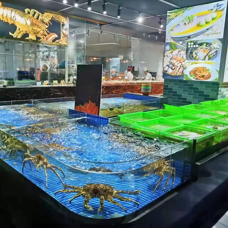 正方形ガラス製淡水魚水槽 100L-500L 環境に優しい省 - Marine Aquarium All In One のレビューと価格