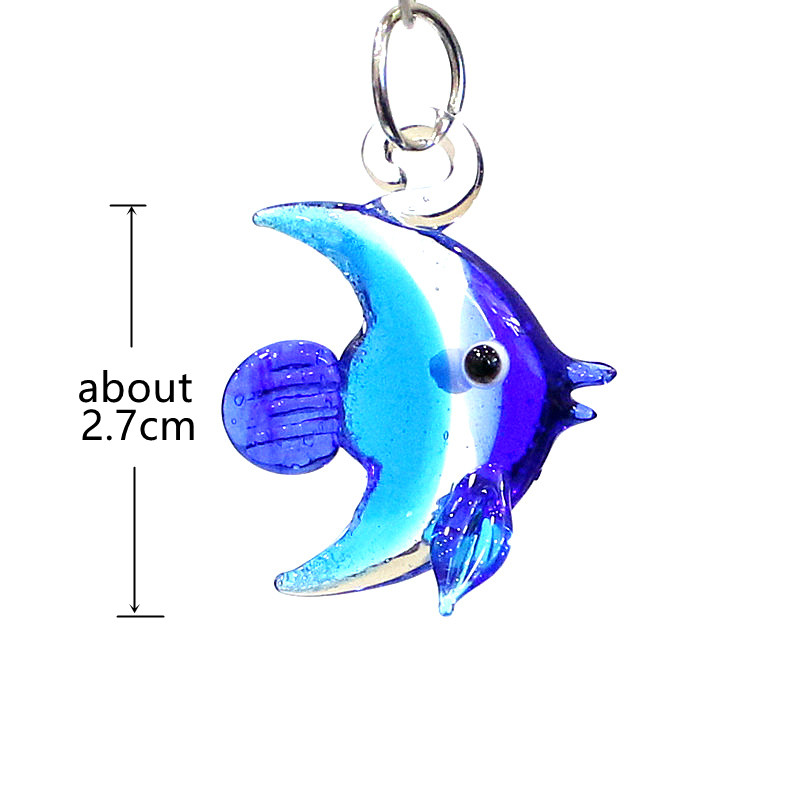 2ピース入りミニチュアの海洋动物の小像ペンダントかわいいガラ - Aquarium And Marine のレビューと価格