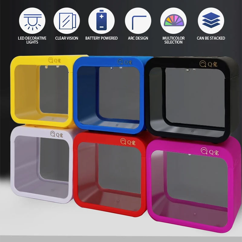 デスクトップ透明アクリル水槽プラスチック小型金魚水槽クリエイ - Marine Aquarium All In One のレビューと価格