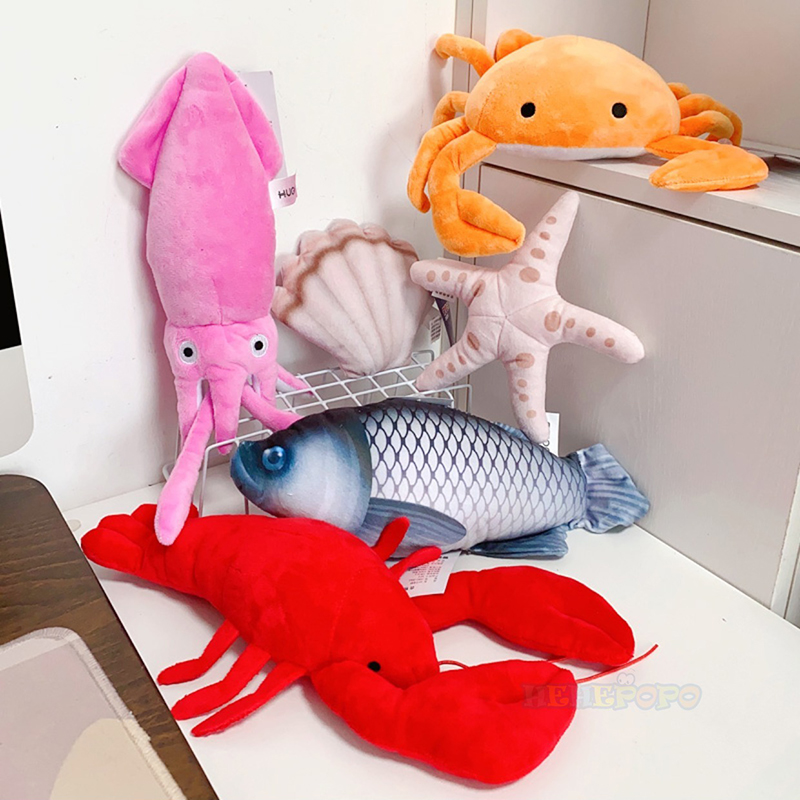シミュレーションロブスターぬいぐるみおもちゃイカカニヒトデホ - Aquarium Marine Park のレビューと価格